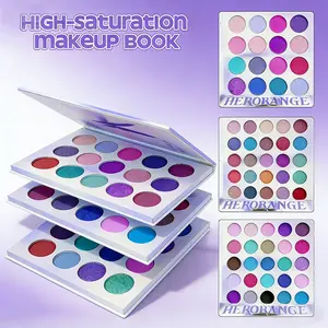 Highly Pigmented Rainbow Palette For Eyes And Face Super Pigmented. Blendable, Waterproof, Long-Lasting, Cruelty-Free Makeup for Beginners , Multi-Finish Matte and Shimmers Makeup , Waterproof Blendable Eye Makeup !