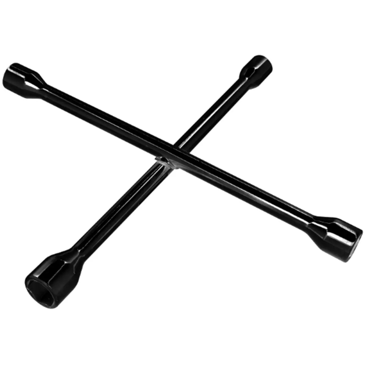 Perform Tool 14 In Multi-Size 4-Way Lug Wrench for Sailing, Drop Forged Steel Construction, 17mm, 23mm Sizes, 2 lbs Weight, Functional Tool