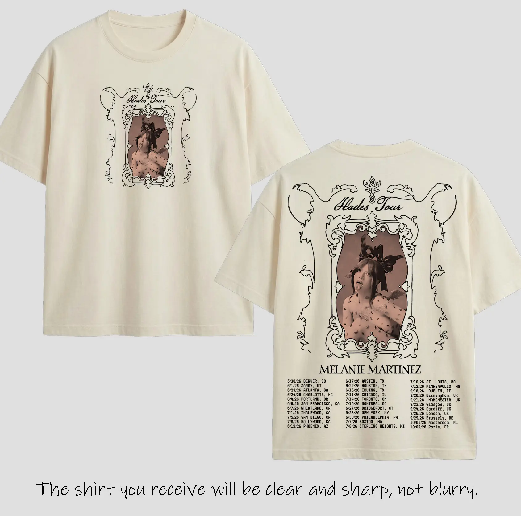 Melanie Martinez - HADES: The Sacrifice Tour Hades V7 New Album THE HADES RITUAL 2026  Graphic T-Shirt, Alternative Pop Melanie Martinez Fan Music, Gift for fans Alternative Pop Music Lover Tee