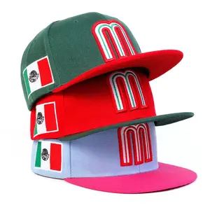2025 Mexico Flag Baseball Cap - Adjustable Unisex Dad Hat with Letter "M", Lightweight Flat Brim Hip-Hop Street Style, Breathable for Sports, Travel & Daily Wear (All Seasons)