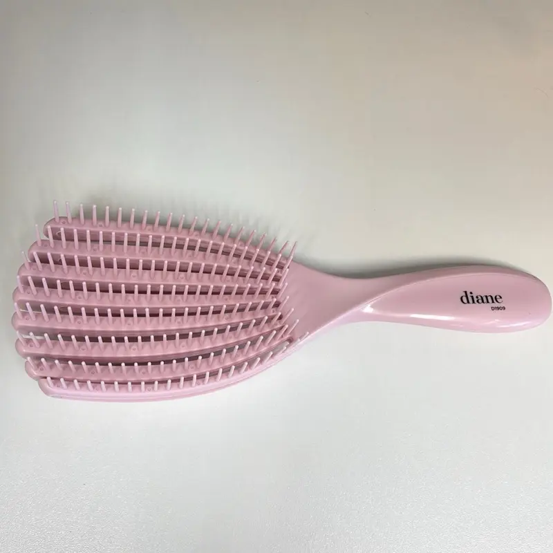 Diane Freeform Detangle Brush Pink Curly Hair Brush for Easy Detangling and Styling Curly Hair Friendly Tool