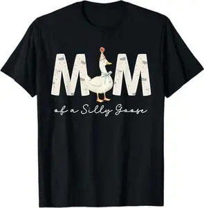 Mom Of The Silly Goose Silly Goose Birthday Matching Family T-Shirt