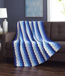 Side by Side Shells Afghan