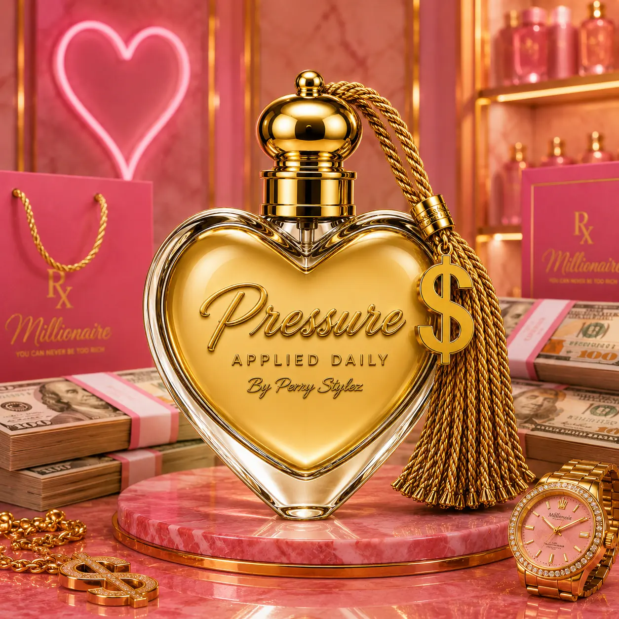 Pressure Fragrance Mist for Women – Bergamot, Pear, Leather, Cedarwood, Vanilla & Musk Scent