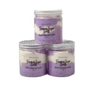 Foaming Sugar Scrub-Black Raspberry Vanilla 6oz Exfoliant Gentle Body Care Skin Care