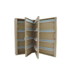 YOKOMA 40 Bit Lock Box Cabinet Holder Storage Wall Hanging with Key Ring Iron