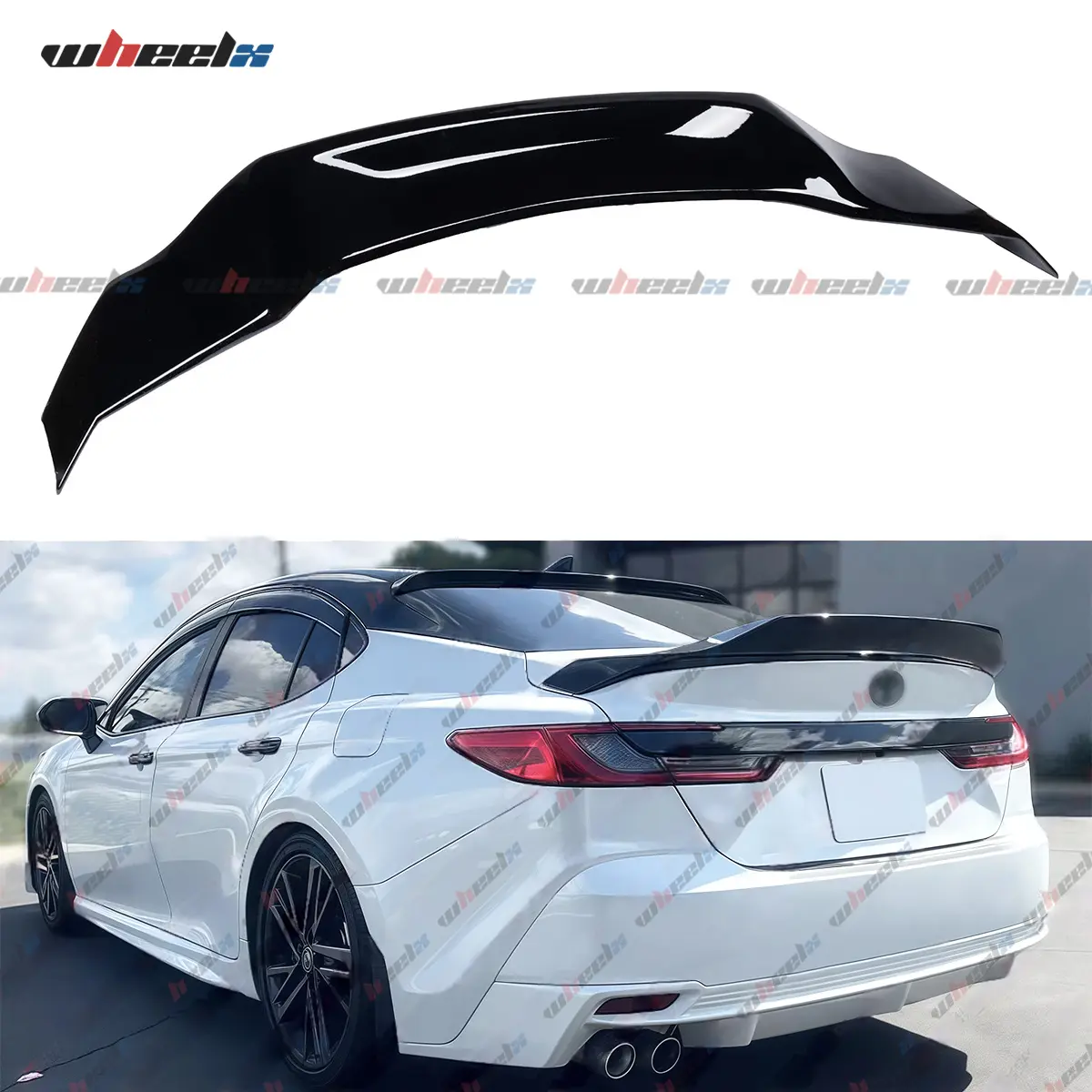 2025 – Toyota Camry All Models RT Style Duckbill Spoiler - Gloss Black, Aerodynamic ABS Rear Wing, No-Drill, Custom Fit