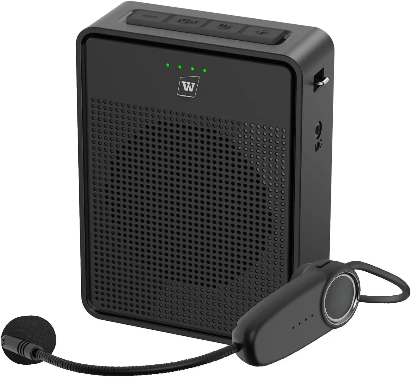 Voice Amplifier  Microphone Headset,  Sound Ultra Portable Microphone and Speaker, 15W Megaphone Speaker with  Mic, Personal PA System for Teachers Classroom Tour Guide B002