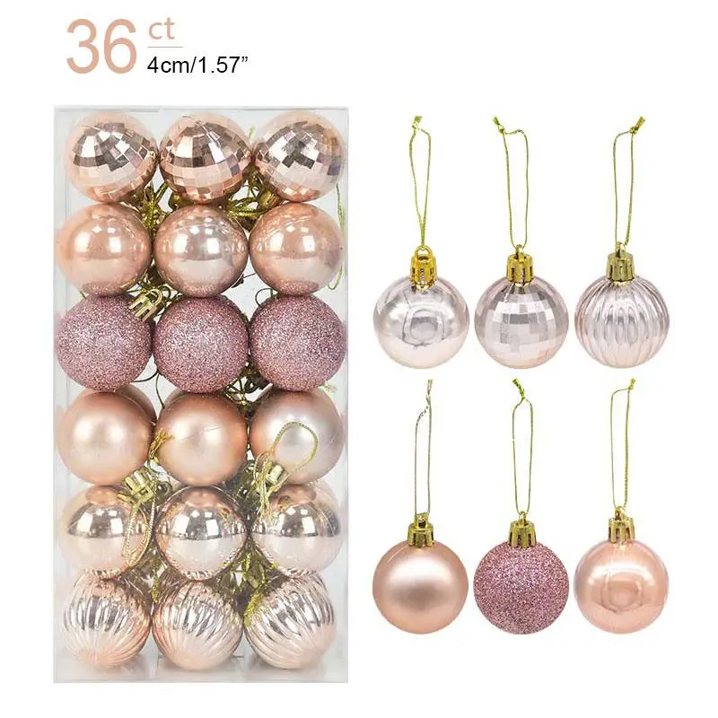 36pcs rose gold