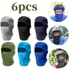 6 Pack Ski Face Mask for Cooling Full Head Coverage, Neck Gaiter, Lightweight Design, Breathable Fabric, Soft Fabric, Ski Balaclava, Winter Athletes, Snowboarders