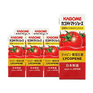 Kagome 100% Pure Tomato Juice 200ml Cans - 6 Pack, Authentic Japanese Vegetable Drink