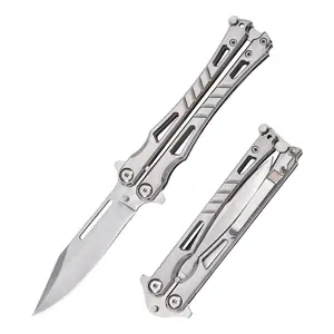 Multi-Purpose EDC Folding Pocket Knife Tool, Full Steel Blade, Portable Clip Design, For Outdoor Use & DIY Work