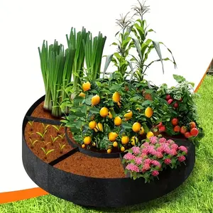 Planting Bag Propagation Bed Plant Growth Bag Garden Planter Breathable Planter 128 Gallon Multi-Cell 7/8 Holes for Growing Vegetables Flowers Herbs Potatoes Tomatoes Tomato Planter Pots