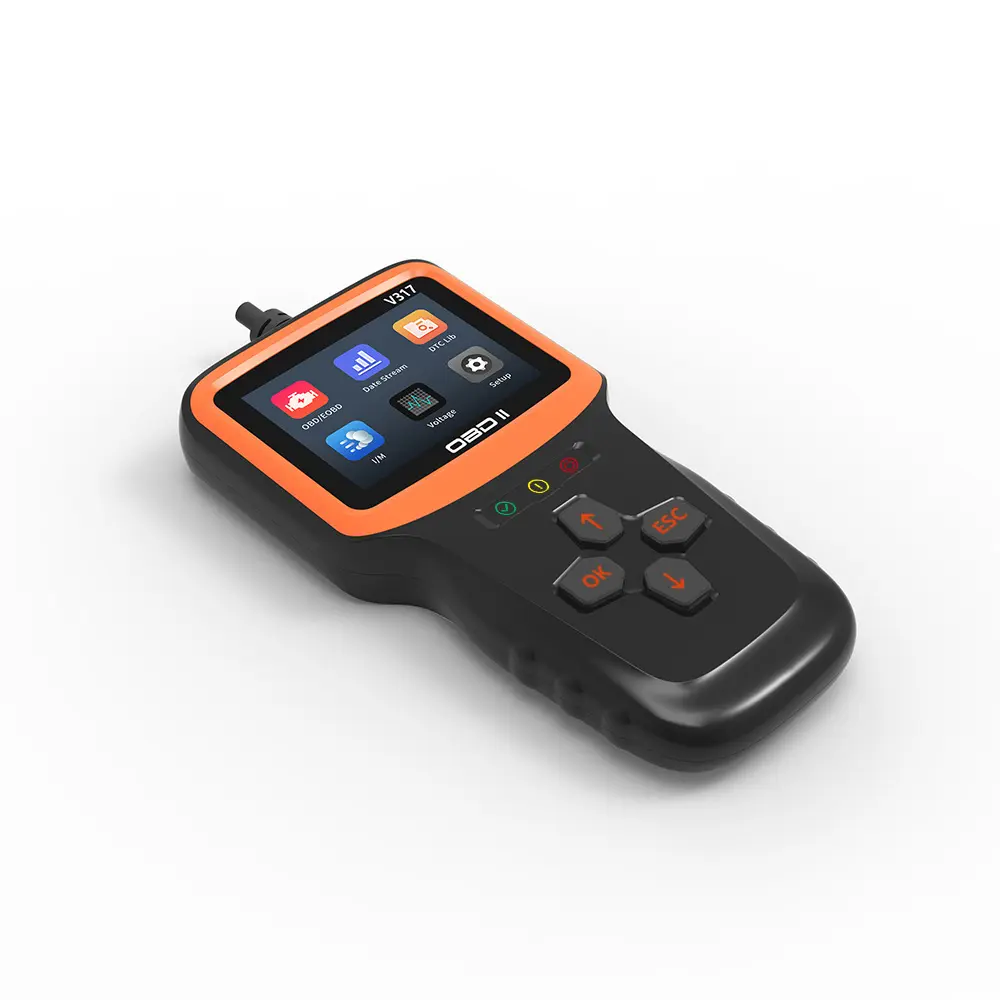 ELM327 OBD2 Car Diagnostic Tool - Built-in Chip & Screen Standalone Essential All-in-1 Device, Comprehensive Engine Fault Reading & Clearing, Coolant Temp Check for Technicians, 6.61 x 3.50 inches Smart Vehicle Scanner