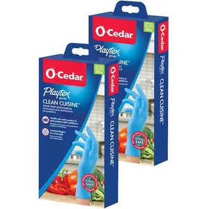 O-Cedar Playtex 1-Size Fits Most Blue Nitrile Clean Cuisine Gloves (60-Pack)