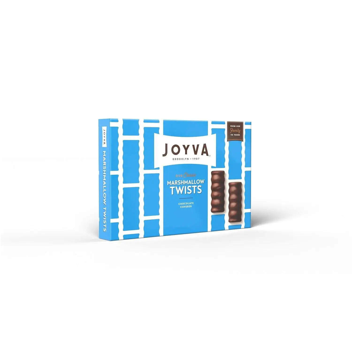 JOYVA Chocolate Covered Vanilla Marshmallow Twists 5lb