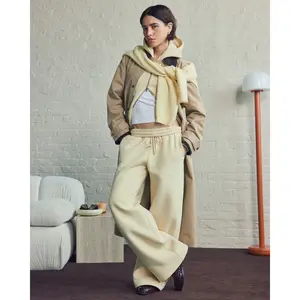 Abercrombie & Fitch High Rise Sunday Wide Leg Sweatpant