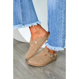 Cool & Collected Buckle Clog • Mocha - FINAL SALE