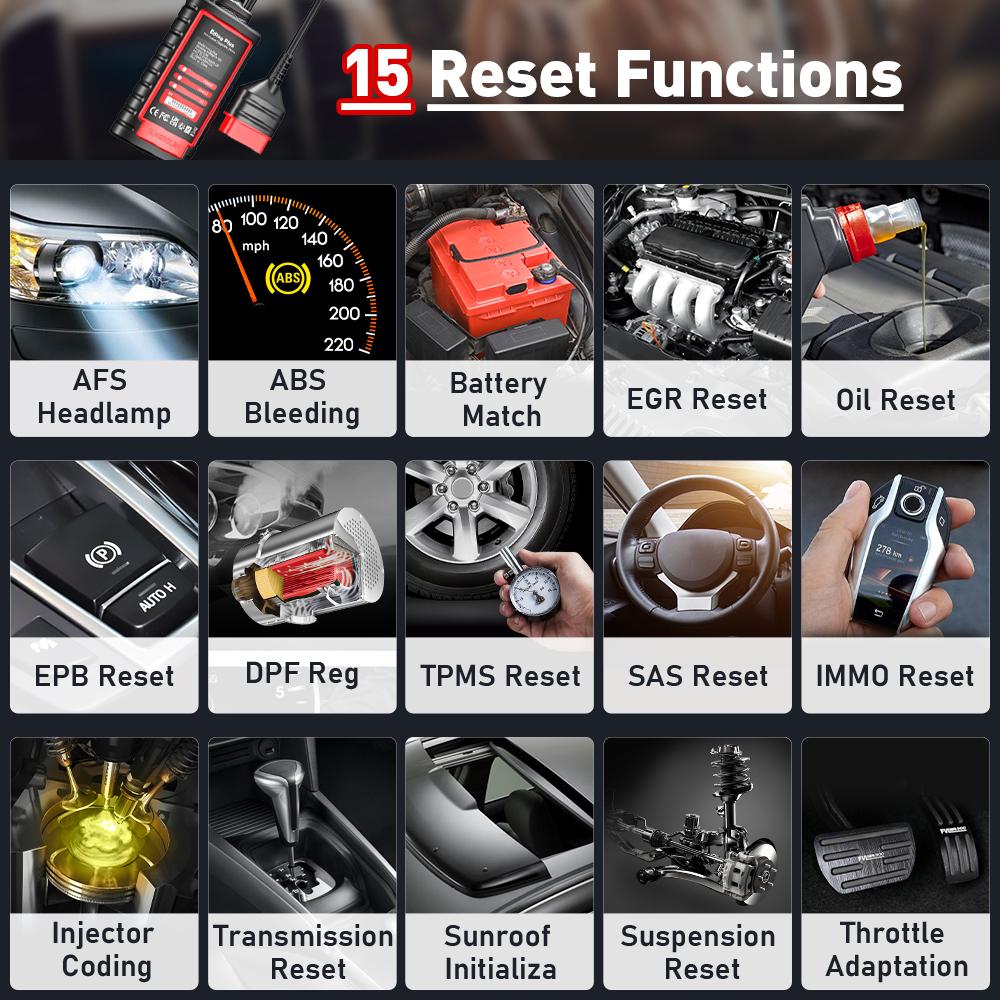 [FathersDayGift]KINGBOLEN Ediag Plus Car Bluetooth Scanner for iOS & Android, OBD2 Scanner All System Diagnostic, ECU Coding, CAN-FD Protocol, 15+ Rest Functions,1 year free subscription Automotive Scan Tool