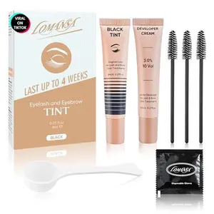 Lash Color Kit Instant Black Eyelash Color 8ml Easy to Use with Natural Results for Beginner Salon Beauty