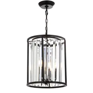 JONATHAN Y Francine Contemporary Crystal LED Floor Lamp; for Living Room,Bedroom, Kitchen, Office