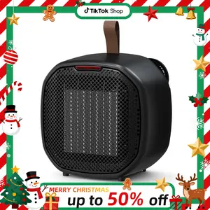 Space Heater, Portable Heater Electric Ceramic Fan Small Heaters Handle Indoor Use, Tip-Over & Overheat Protection, 60℉-87℉ for Home/Office