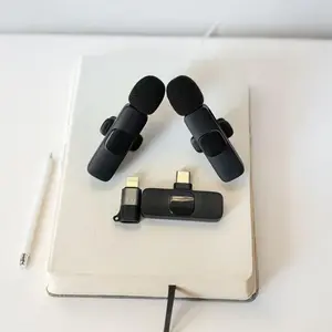 1-Tap Recording Wireless Lav Mic - USB-C Omnidirectional Clip Microphone, 24H Battery for Live Streaming/Zoom/TikTok, Plug & Play