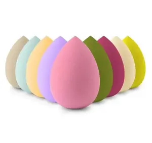 Random Color Beauty Egg Set - Gourd Water Drop Puff, Colorful Cushion, Cosmetic Sponge & Tool for Makeup Application