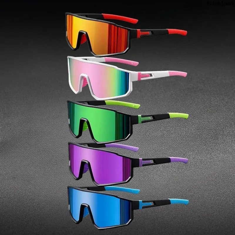 Unisex 4-Pack Shield Sunglasses, Lightweight Sports Eyewear for Adults with UV400 Protection & Anti-Glare Lenses, Outdoor Active Accessories for Cycling, Hiking/Light Outdoor, Bulk Pack, TikTok Shop Back to School