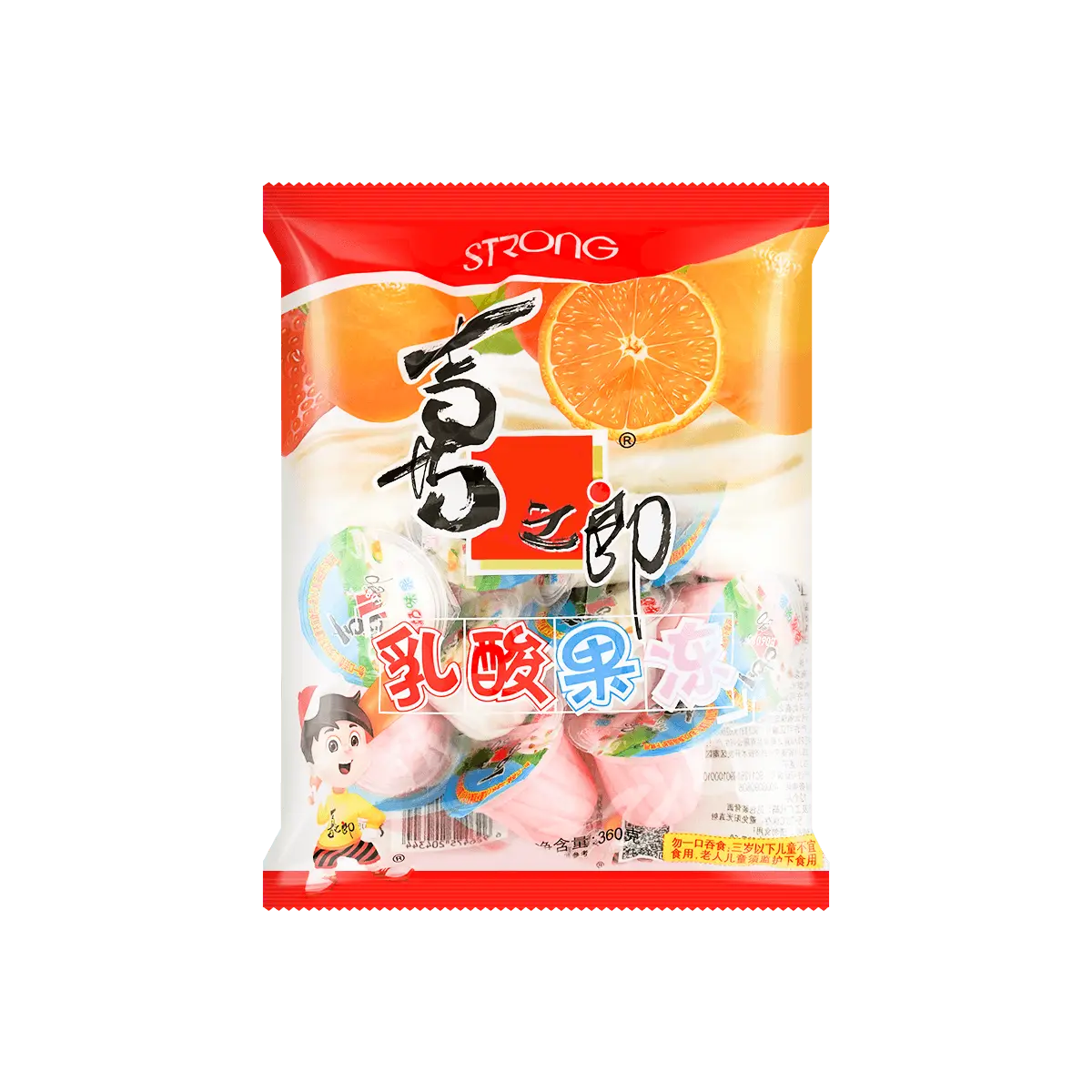 STRONGFOOD Jelly Drink, Lactic Acid Flavor, 360g - Refreshing & Delicious Snack