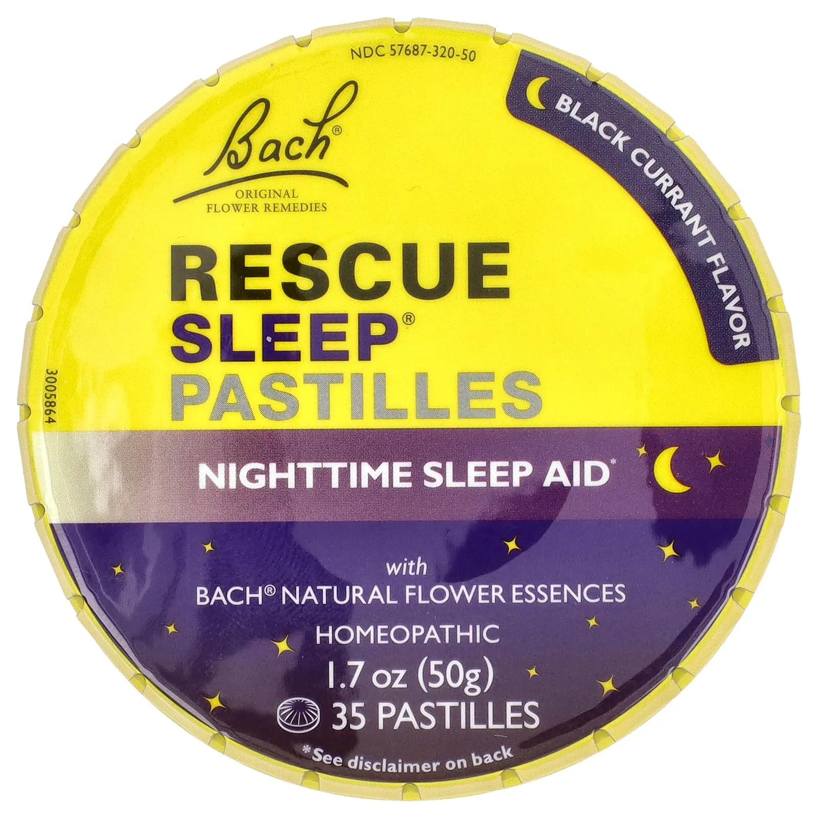 Bach Rescue Sleep® Pastilles, Black Currant, 35 Pastilles