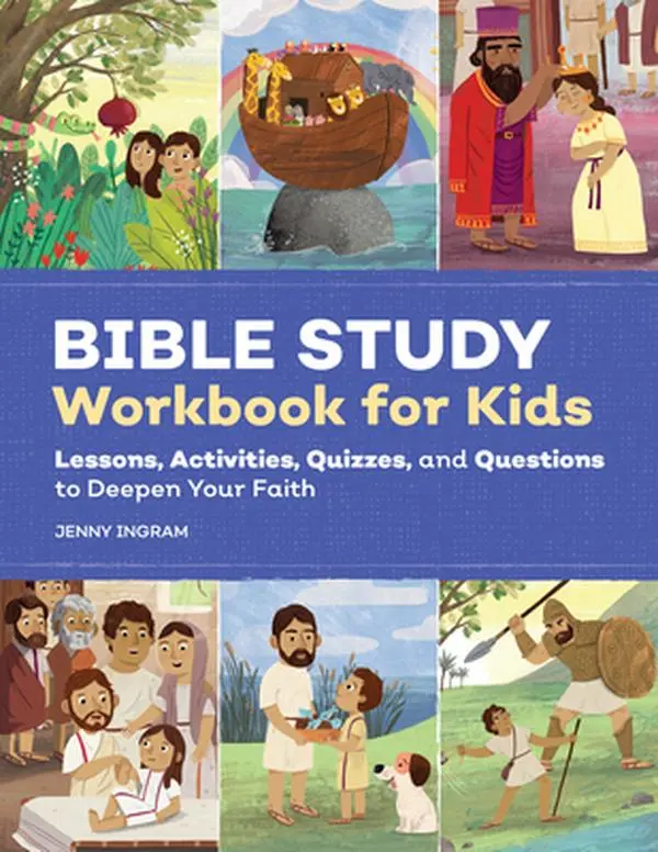 Interactive Kids' Bible Study Workbook - Old Testament Scripture Lessons, Activities, Quizzes, Questions to Deepen Faith by Jenny Ingram (Paperback)