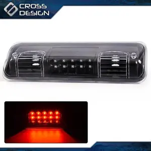 CROSSDESIGN Black Housing 3rd LED Brake Light Lamp Fit For 2004-2008 Ford F150 Pickup Truck