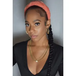 Snow Crown Faux Fur Headband (Coral)
