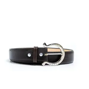 CITY  Brown Belt  - Silver Buckle