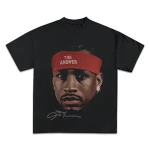 Allen Iverson Graphic T-Shirt Front Print, All Color, For Women, For Men