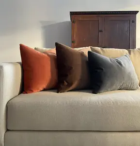 The Lumbar Pillow - Ash Recycled Velvet