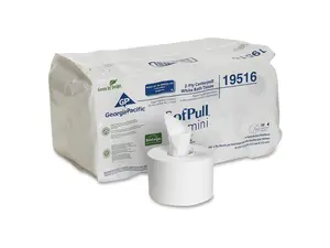 GEORGIA-PACIFIC 19516 SofPull® Centerpull Toilet Paper, 2 Ply, 500 Sheets, PK16