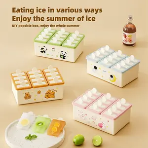 12-Compartment DIY Ice Cream Mold, Food Grade with Lid, Home Use Ice Pop Maker, Ice Cube Tray, Homemade Ice Cream Accessories, Ice Cream Design Tool