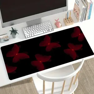 Butterfly Pattern Mouse Pad, Rectangle Gaming Mouse Pad, Non-Slip Rubber Base Mouse Pad, Office Desk Keyboard Mouse Mat for Gaming, Office, Home, Desk Accessories