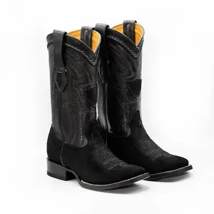 Wild West Boots Nobuck Black Boots