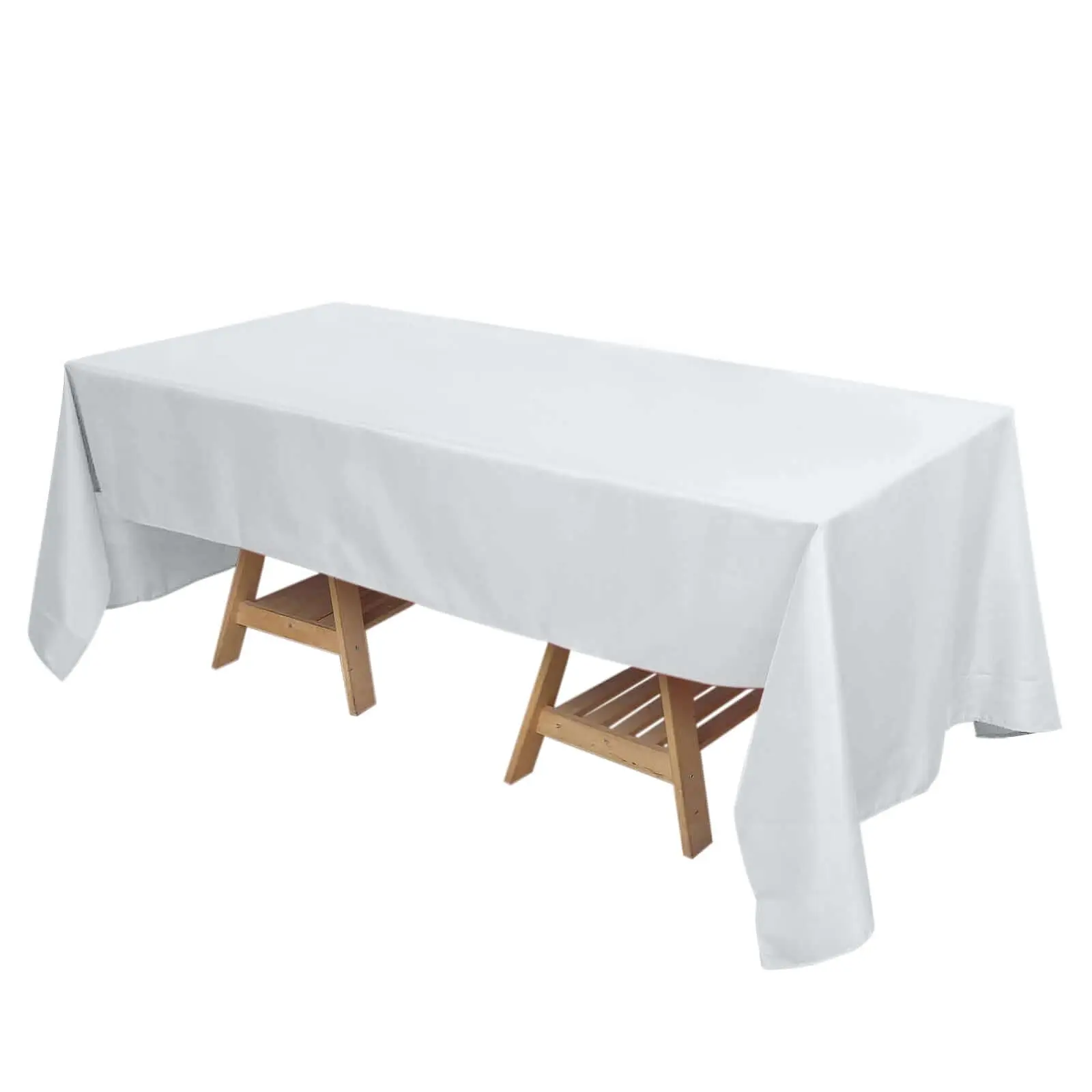 Polyester Rectangle Tablecloth - 72"x120", Silver, Durable, Stylish, Picnic Table Cover for Outdoor Furniture & Outdoor Tables