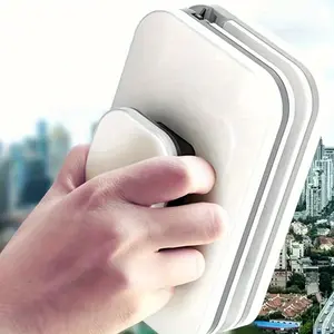 1Pc Double-Sided Magnetic Window Cleaner Household, Strong Magnet, Double-Layer High-Rise Cleaning Brush, Living Room, Outdoor, Toilet, Car Glass Scraper Tool