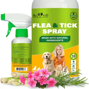 Natural Flea and Tick Home Spray for Dogs, Cats & Ferret Natural Flea and Tick Home Spray for Dogs, Cats & Ferret