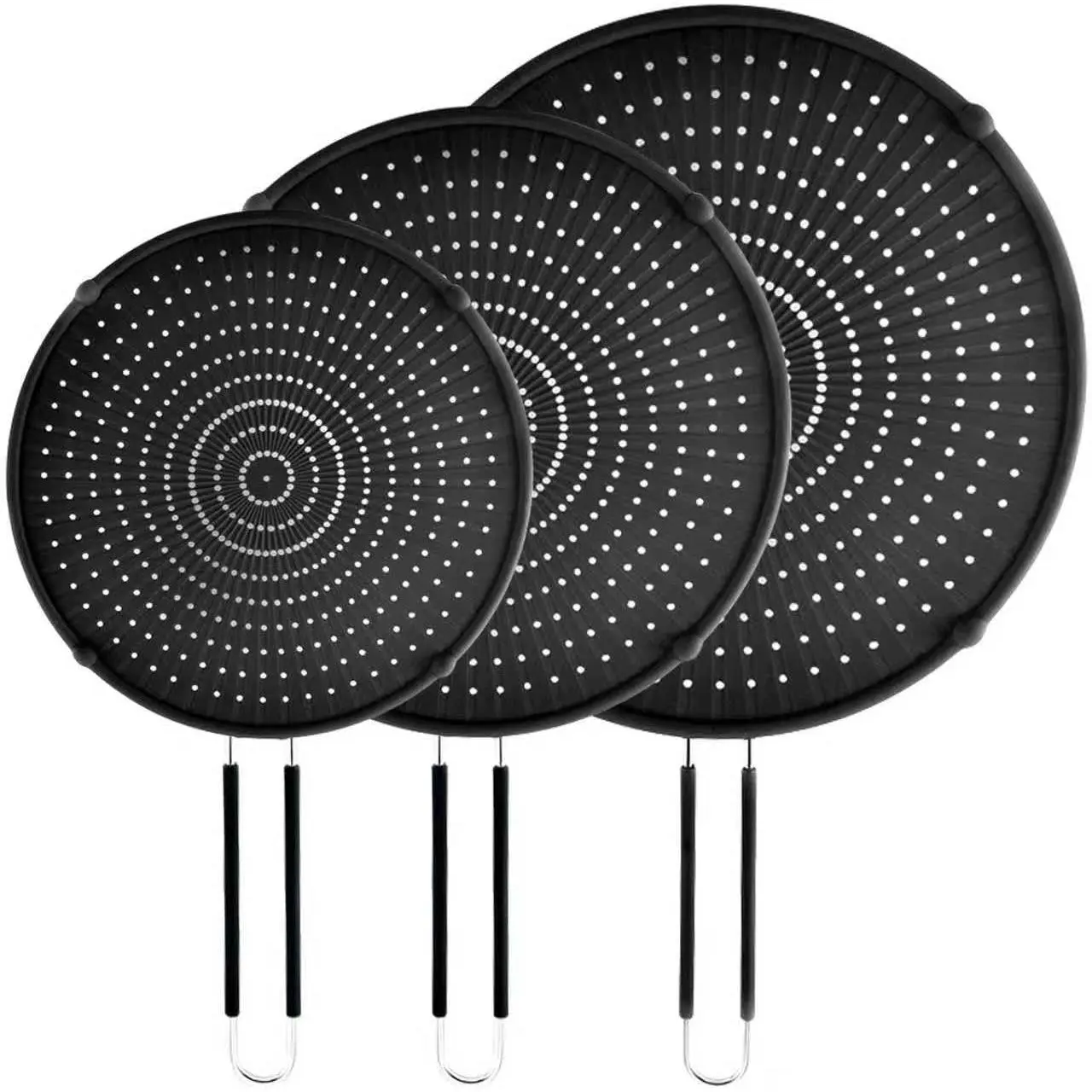 Splatter Screen for Frying Pan,Silicone Grease Splatter Guard, Heat ...