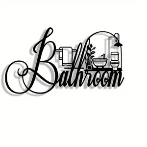 Elegant Minimalist Metal Sign Wall Art, Modern Craft Decor for Office Home Living Room Bedroom Patio Kitchen Yard Shop Hallway Cafe Bar, Home Decor Products