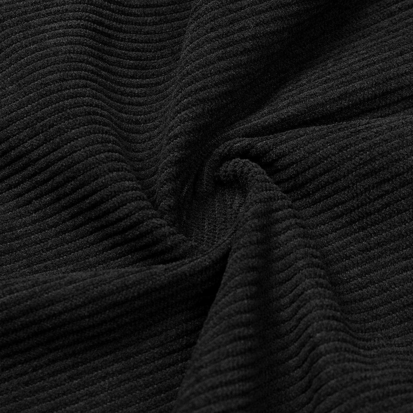 Men’s corduroy drawstring pants, casual straight-leg corduroy trousers with elastic waist, soft breathable loungewear for everyday wear and home