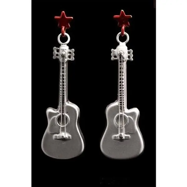 Rock Star Guitar Earrings