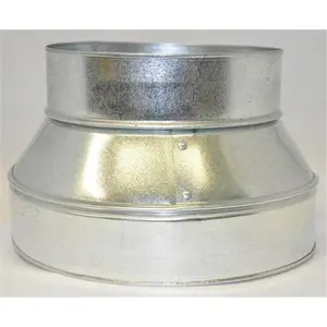 Gray Metal Products 3602996 6 x 4 in. Galvanized Connector Pipe Reducer & Increaser