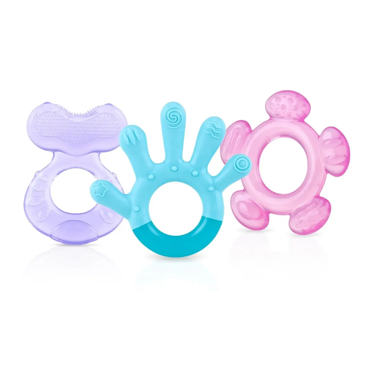 Silicone Teethe-EEZ Teether with Bristles - Soft and Hard Teethers for Babies - Soothes Sore Gums - 3+ Months